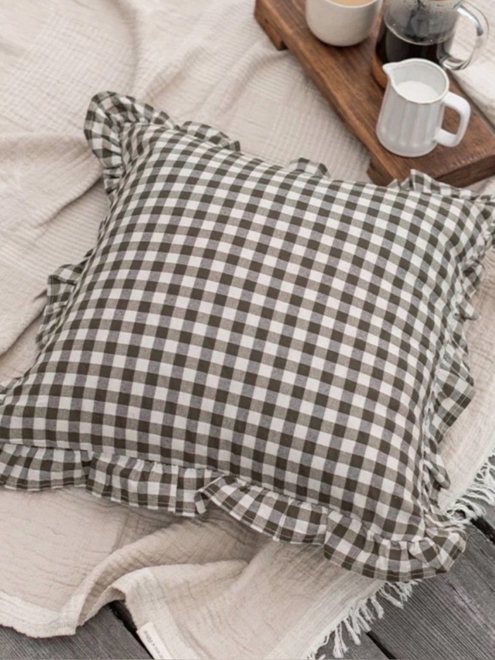 ACCENTS DE VILLE | Gingham Cushion Cover Jilly Box Fall 2026